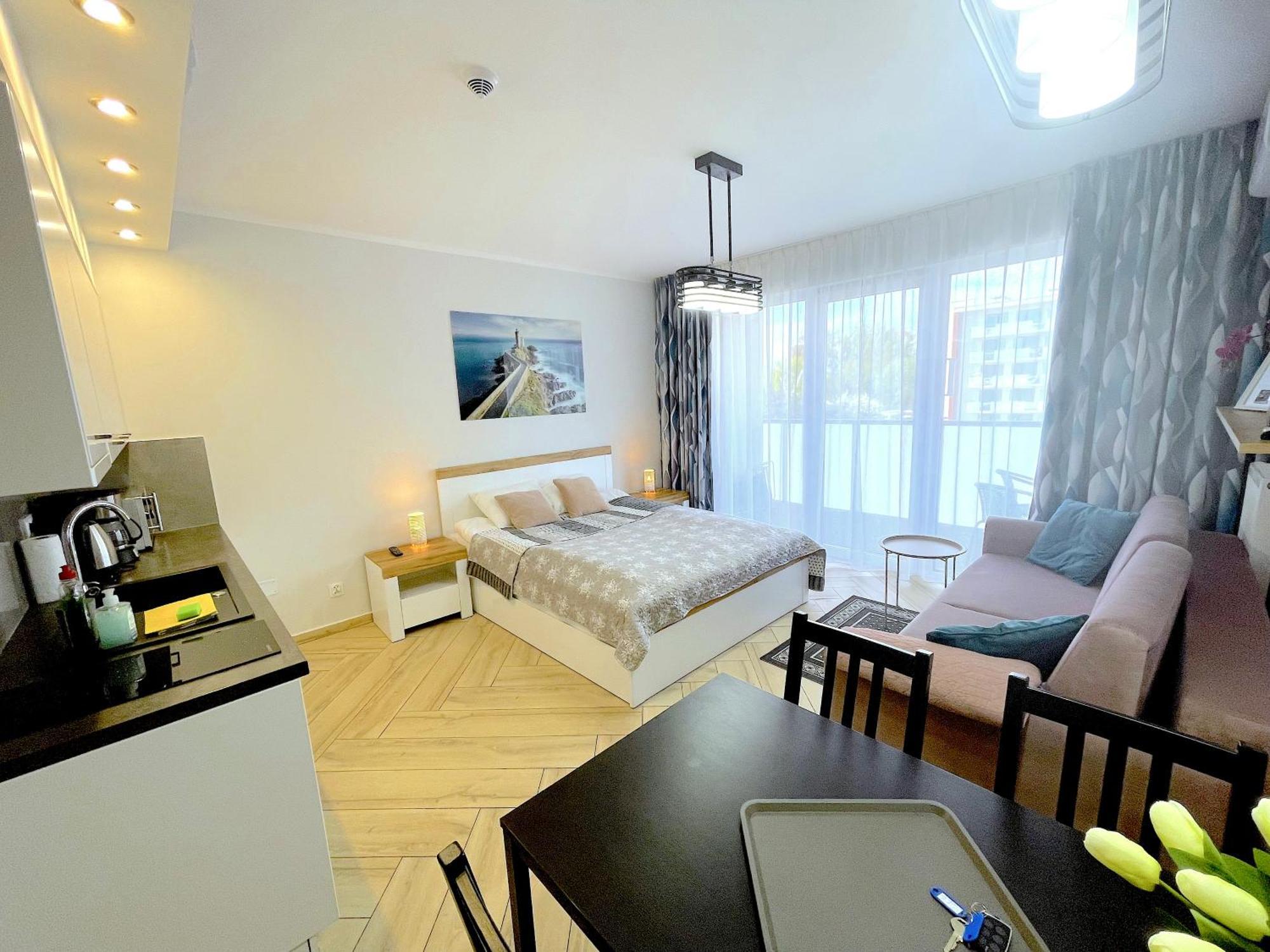 Apartament Superior Blue Przy Plazy- Free Pool, Saunas, Jacuzzi, Fitness, Salzgrotte 科沃布热格 外观 照片